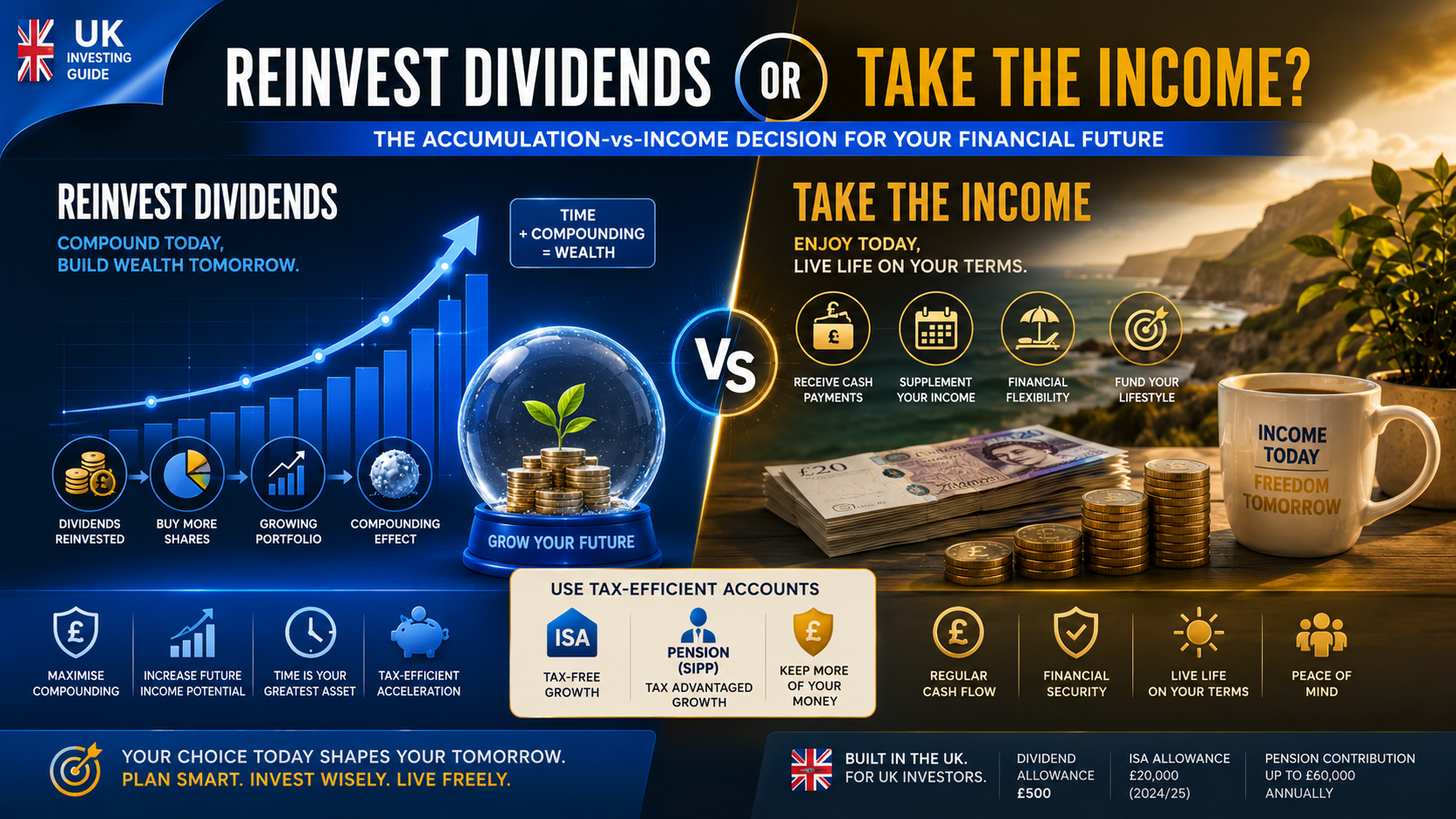 Should You Reinvest Dividends or Take the Income?
