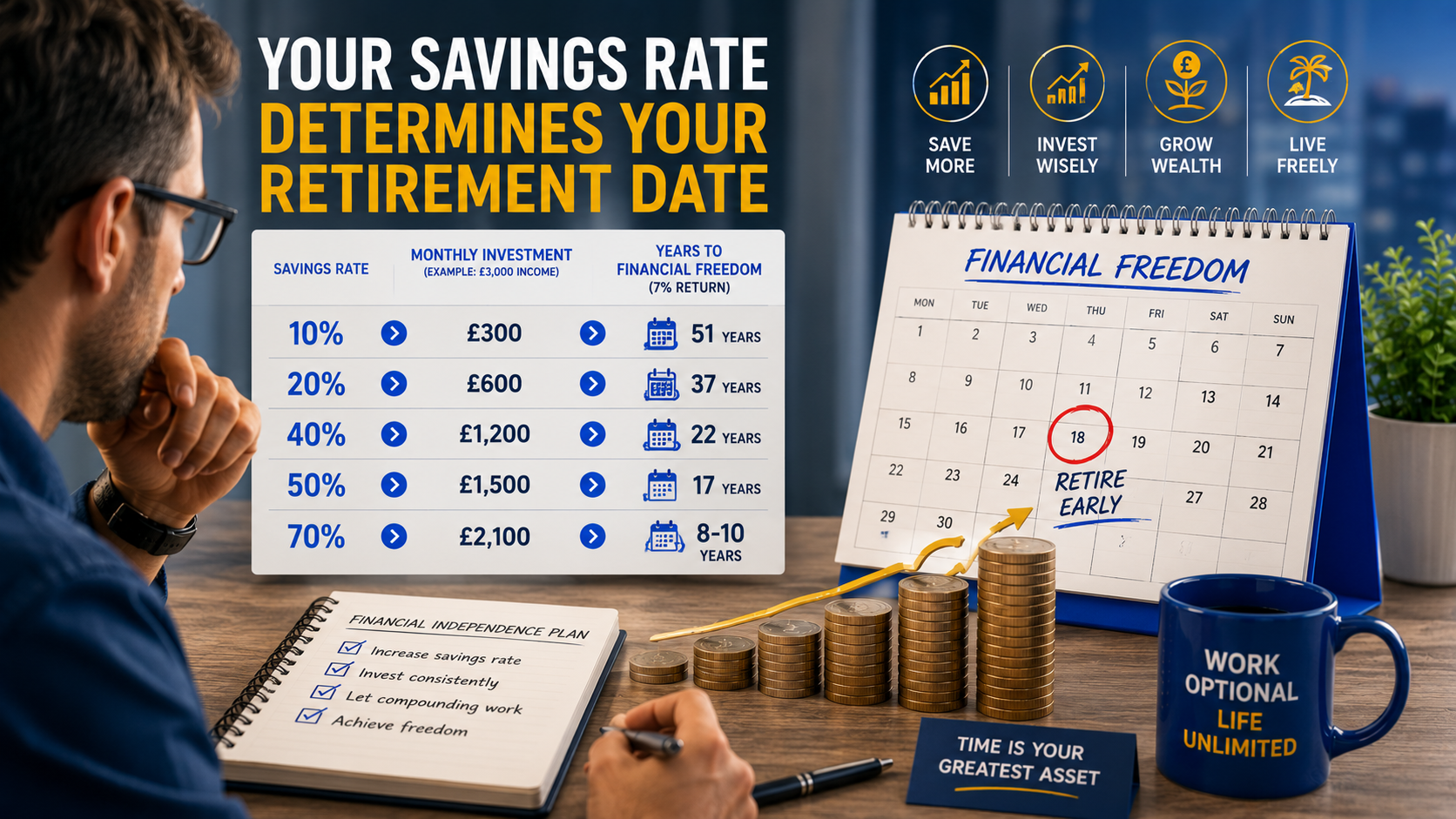 Your Savings Rate Is the Only Number That Really Matters for Early Retirement